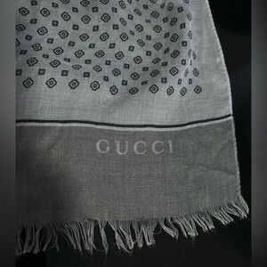 Gucci large 75”x50” vintage piece…rare cotton scarf/ wrap
